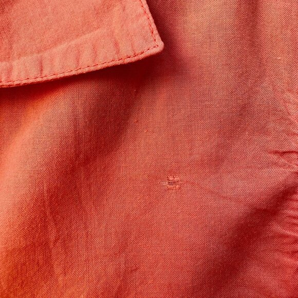 Standard James Perse Lightweight Melon Button Down Shirt Size M/L Stretchy Side - Picture 9 of 9